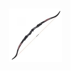 Arco Recurvo Raso Nika 20-30lb 60" Negro Aleación 