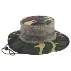 Sombrero Explorador camuflado con red