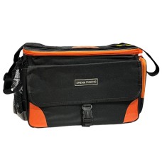 Bolso con dos organizadores Negro con Naranja