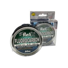 Fluorocarbono Relix 100% Invisible 0.22 Mm Para 8 Lbs