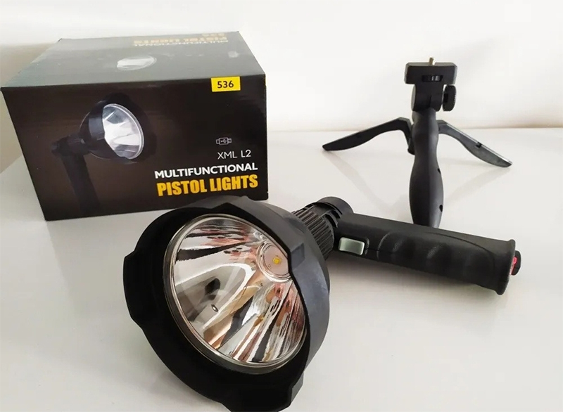 Foco de mano Safari LED L2 10W con trípode y cargador 2 Foco de mano Safari LED L2 10W con trípode y cargador - Imagen 2