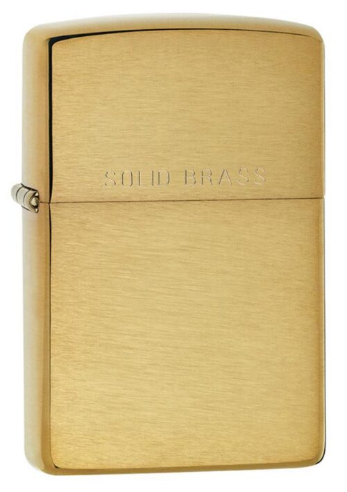 Encendedor Zippo Classic Brushed Solid Brass 204