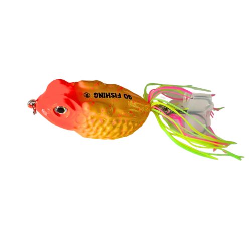Señuelo Go Fishing Rana Dura Naranja con Amarillo