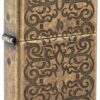 Encendedor Zippo Armor Tattoo Design Antique Brass 48484