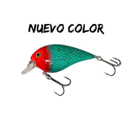 Señuelo Go Fishing Crankbait Paleta Corta CPC11 Rojo con Verde (Zanahoria)