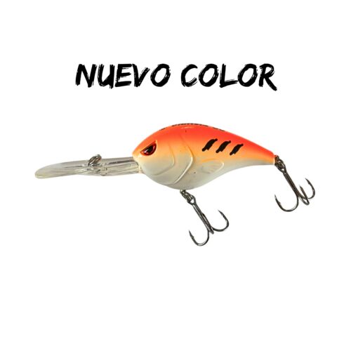 Señuelo Go Fishing Crankbait Paleta Larga CPL10 Naranja con Blanco con Rayas Negras Edición Limitada