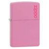 Encendedor Zippo Classic Pink Matte Zippo Logo 238ZL