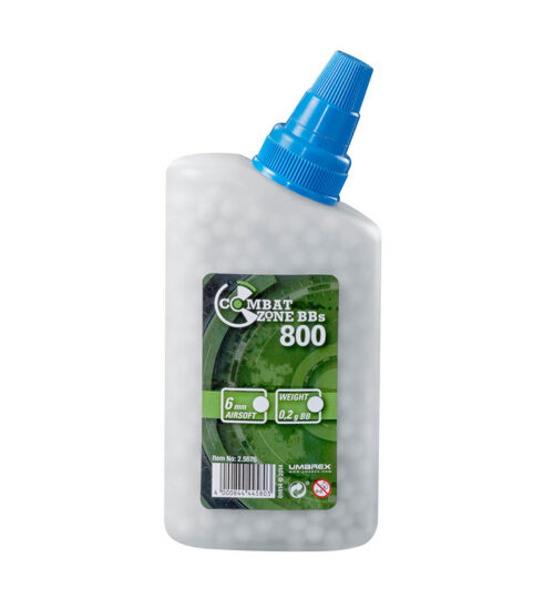 Balines Plásticos Combat Zone 6mm x 800 Unidades