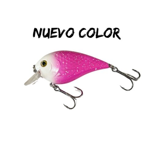 Señuelo Go Fishing Crankbait Paleta Corta CPC09 Blanco con Rosado