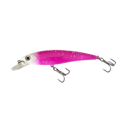 Señuelo Go Fishing Minnow Blanco con Rosado