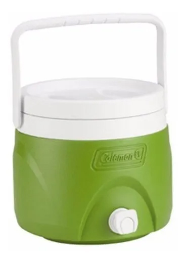 Conservadora Coleman Party Stacker 7.5 ltrs con asa y canilla Verde