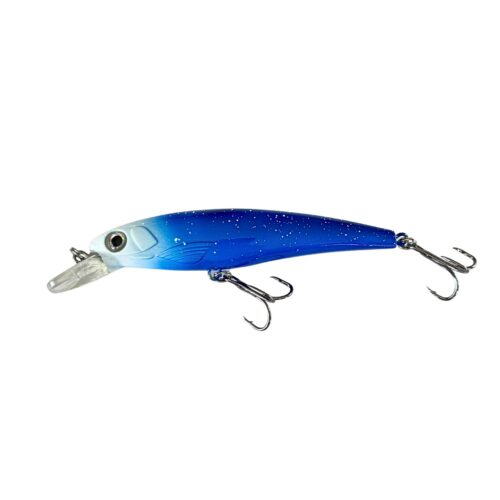 Señuelo Go Fishing Minnow Blanco con Azul