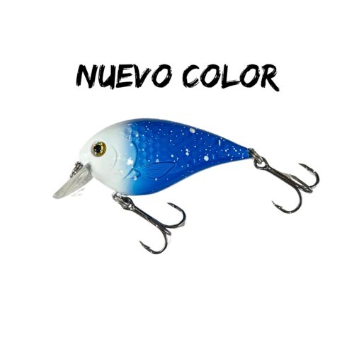 Señuelo Go Fishing Crankbait Paleta Corta CPC08 Blanco con Azul