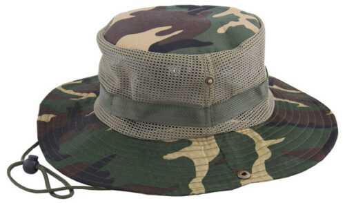 Sombrero Explorador camuflado con red