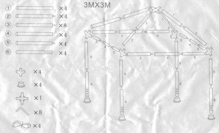 Gazebo Arye 3 x 3 x 2.50 2 Gazebo Arye 3 x 3 x 2.50 - Imagen 2