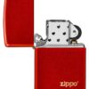 Encendedor Zippo Classic Metallic Red Zippo Logo 49475ZL
