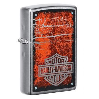 Encendedor Zippo Harley Davidson Street con Logo Cromado