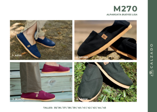 Alpargata Bueyes Lisa Mulita Campo M270
