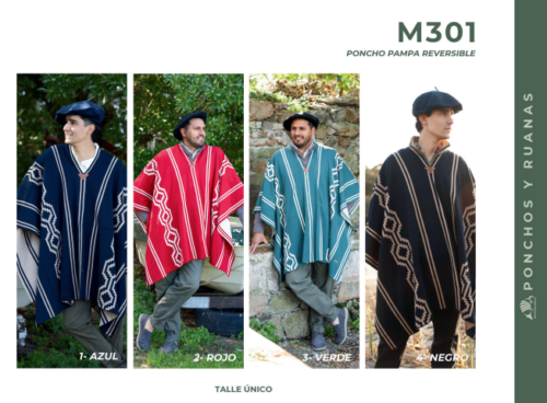 Poncho Pampa Reversible Mulita Campo M301