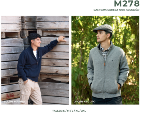 Campera Gruesa 100% Algodón Mulita Campo M278