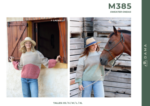 Sweater Ondas Mulita Campo M385 Dama