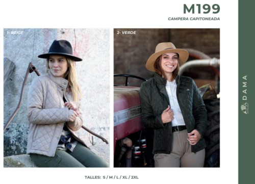 Campera Capitoneada Mulita Campo M199 Dama