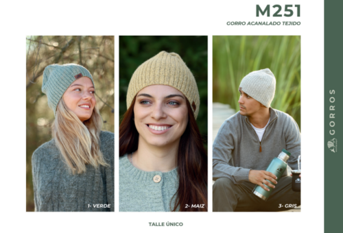 Gorro Acanalado Tejido Mulita Campo M251