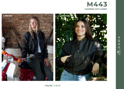 Campera Eco Cuero Mulita Campo M443 Dama