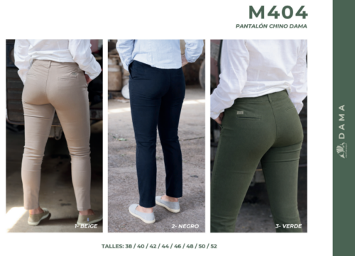 Pantalón Chino Mulita Campo M404 Dama