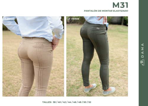 Pantalón de Montar Elastizado Mulita Campo M31 Dama