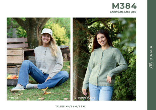 Cardigan Base Liso Mulita Campo M384 Dama