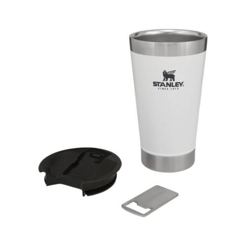 Stanley Vaso Cerveza 16 oz con Destapador Polar (Blanco)