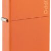 Encendedor Zippo Classic Orange Matte Zippo Logo 231ZL