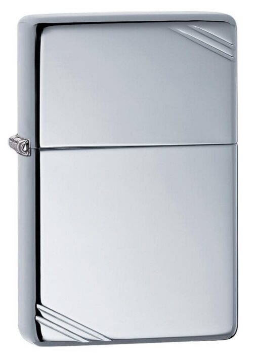 Encendedor Zippo High Polish Chrome Vintage with Slashes 260
