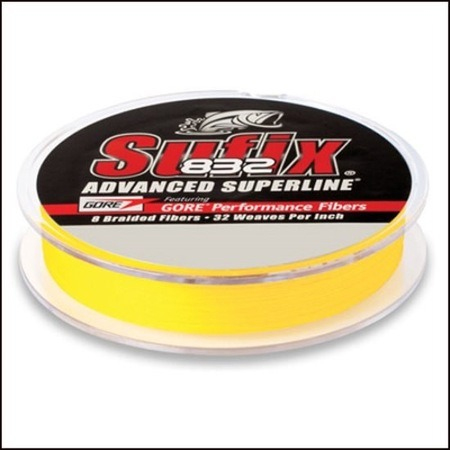Multifilamento Sufix 832 Amarillo 0.24mm a 0.42mm 120mts.