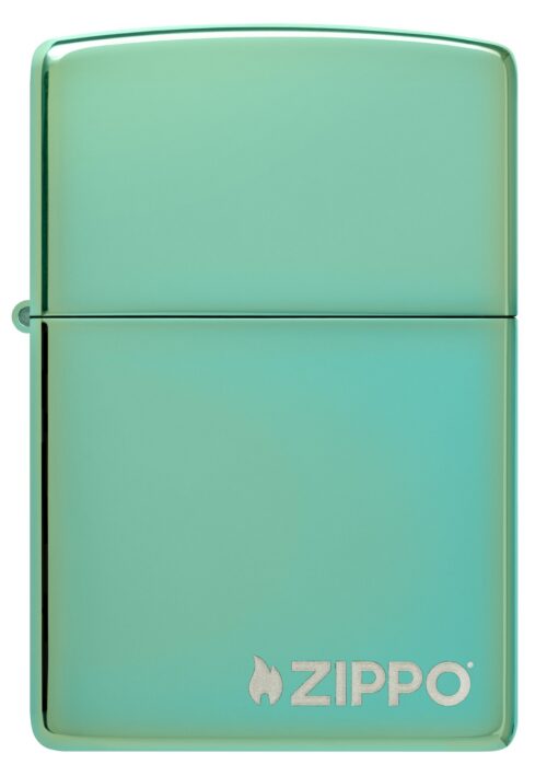 Encendedor Zippo Classic High Polish Green Zippo Logo 28129ZL - vista 2