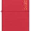 Encendedor Zippo Classic Red Matte Zippo Logo 233ZL - vista 2