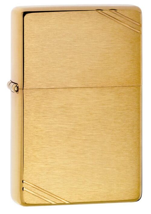 Encendedor Zippo Brushed Brass Vintage with Slashes 240