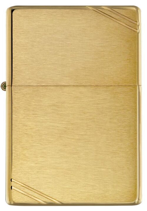 Encendedor Zippo Brushed Brass Vintage with Slashes 240 - vista 2