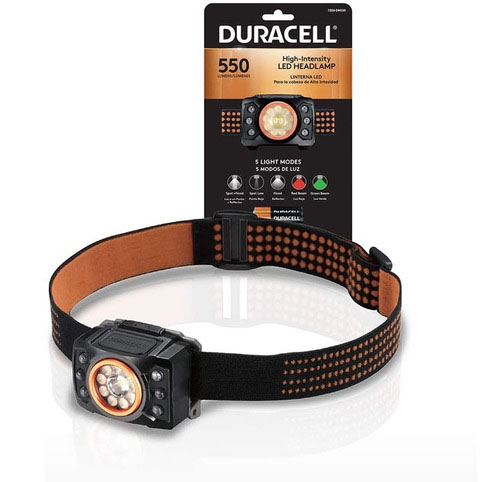 Linterna de Cabeza Duracell Led 550 Lúmenes DH550 con pilas