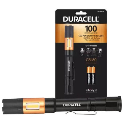Linterna Led Duracell Penlight con Luz Lateral DW100 con pilas