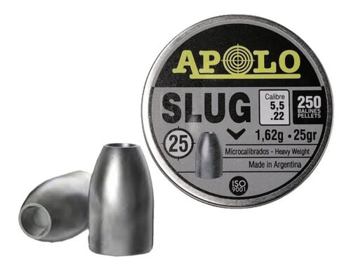 Munición Apolo Slug 5.5 25 grains 250 unidades