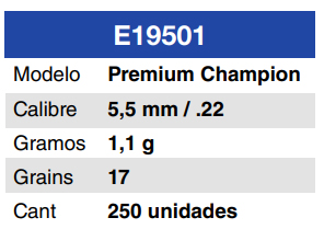 Munición Apolo Premium Champion 5.5 3 Munición Apolo Premium Champion 5.5 - Imagen 3