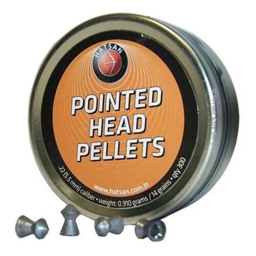 Munición Hatsan Pointed Head Pellets 5.5 mm 300 Unidades