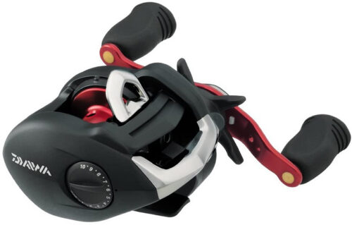 Reel Rotativo Daiwa Perfil Bajo Megaforce para Zurdo