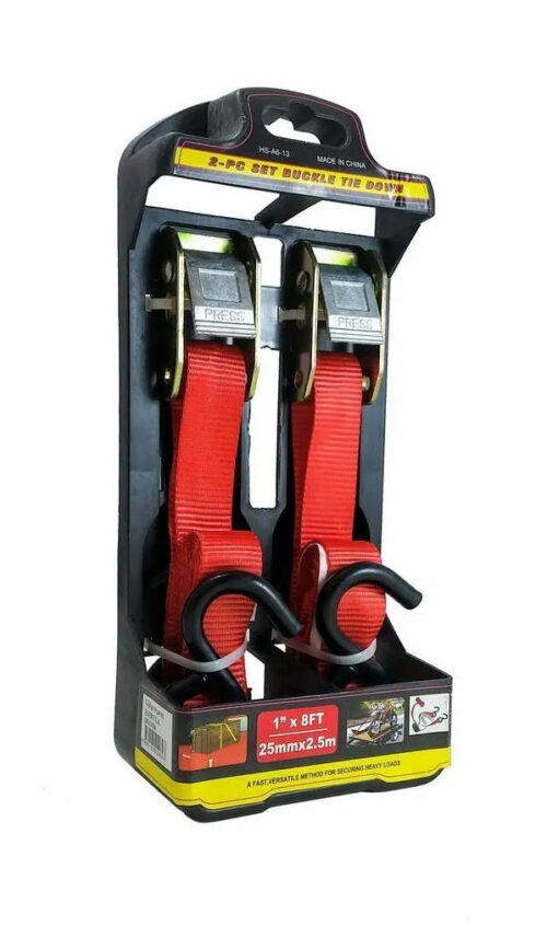 Correas para sujeción de carga de 4.5 metros. Kit por 2 unidades.