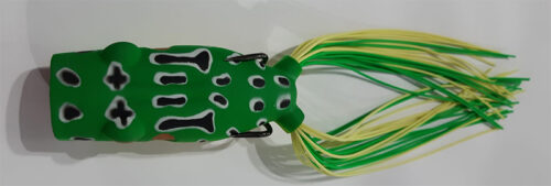 Rana Storm Antienganche Verde Lima Leopardo 7 cm