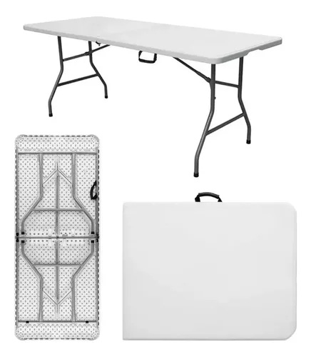 MESA PLEGABLE DE 1.80 x 74 x 74