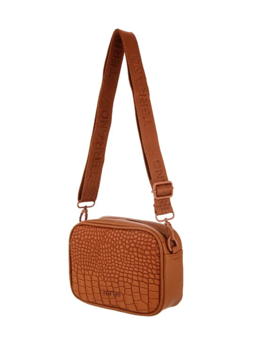 Bandolera Croco - Brandy