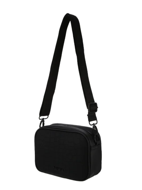 Bandolera Croco - Opaco Negro